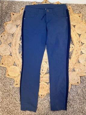 Kuhl Women's Navy Blue Slim Tech Pants with Dark Side Panels